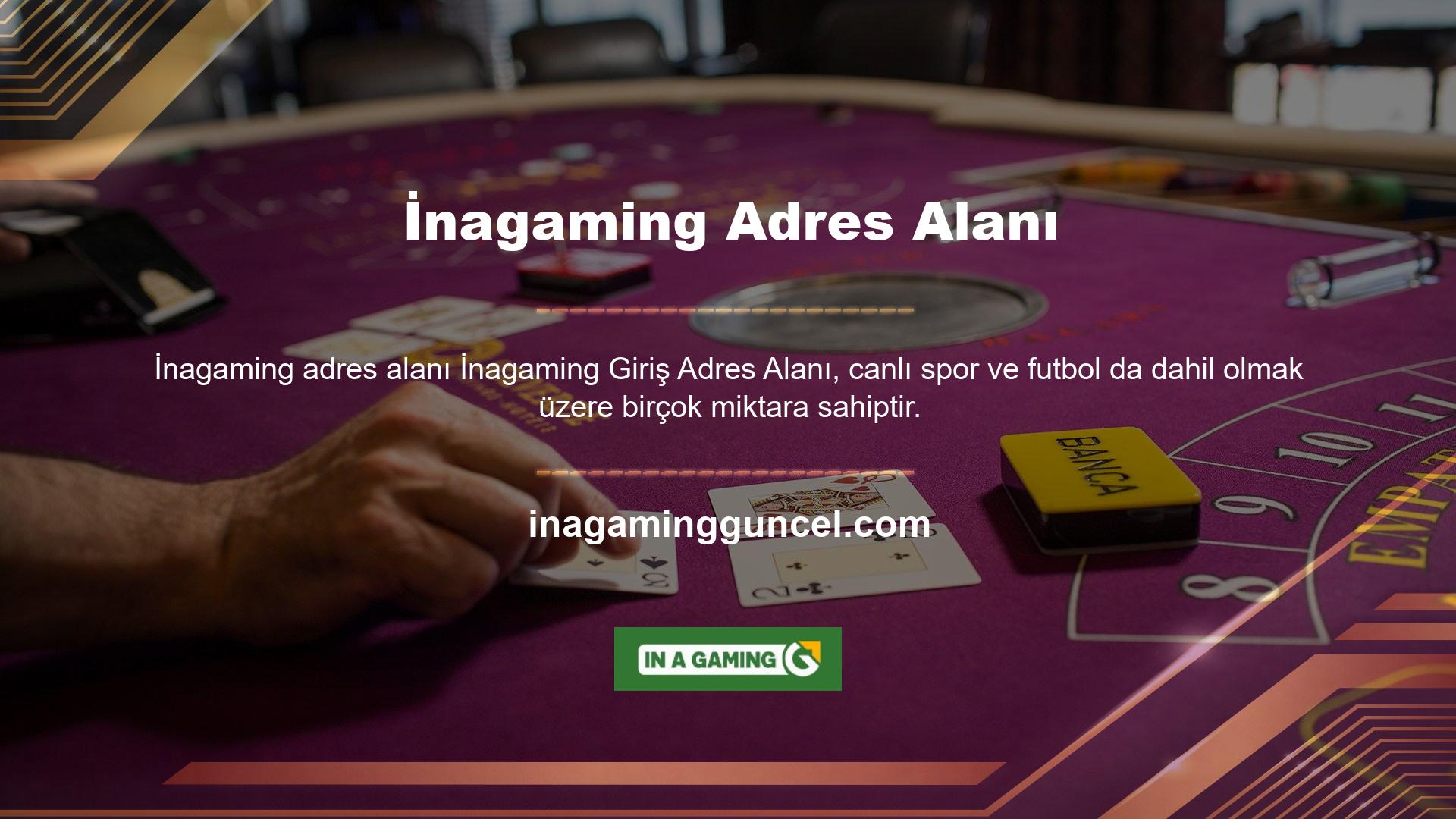 İnagaming üye olmak için