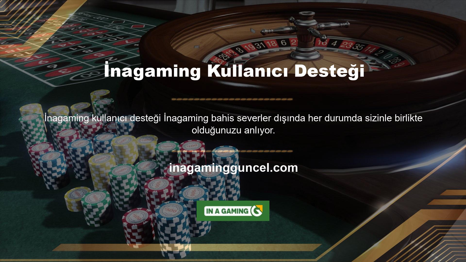 İnagaming çevrimiçi bahis alanında indirimli bonuslar sunan bir bahis sitesidir