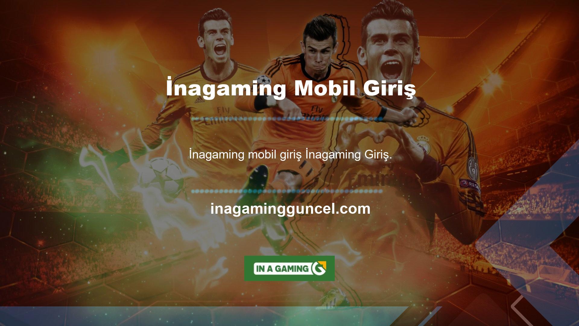 İnagaming Mevcut Mobil Giriş